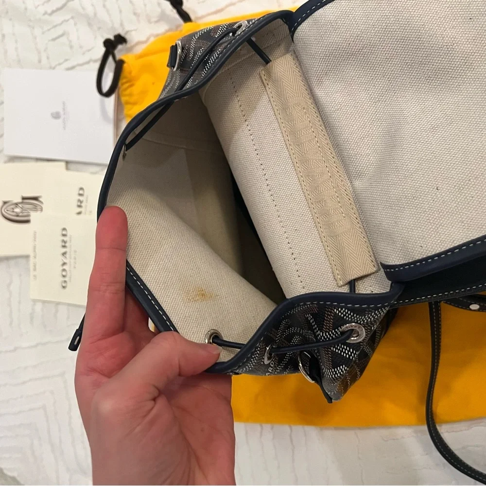 Goyard Alpin Mini Backpack – Navy Blue - Picture 10 of 12